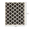 SAFAVIEH Washable Rug Outdoor Courtyard Collection - 6'7" x 9'6", Black & Beige, Non-Shedding & Easy Cleaning, Ideal for Patio, Backyard, Mudroom (CY6903-266) view 2