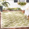 SAFAVIEH Washable Rug Outdoor Courtyard Collection - 6'7" x 9'6", Green & Beige, Non-Shedding & Easy Cleaning, Ideal for Patio, Backyard, Mudroom (CY6913-244) view 1