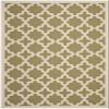 SAFAVIEH Washable Rug Outdoor Courtyard Collection - 6'7" x 9'6", Green & Beige, Non-Shedding & Easy Cleaning, Ideal for Patio, Backyard, Mudroom (CY6913-244) view 3