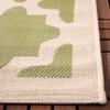 SAFAVIEH Washable Rug Outdoor Courtyard Collection - 6'7" x 9'6", Green & Beige, Non-Shedding & Easy Cleaning, Ideal for Patio, Backyard, Mudroom (CY6913-244) view 4