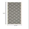 SAFAVIEH Washable Rug Outdoor Courtyard Collection - 2'3" x 10' Runner, Anthracite & Beige, Non-Shedding & Easy Cleaning, Ideal for Patio, Entryway, Mudroom, Hallway, Kitchen (CY6914-246) view 2