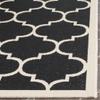SAFAVIEH Washable Rug Outdoor Courtyard Collection - 2'3" x 10' Runner, Anthracite & Beige, Non-Shedding & Easy Cleaning, Ideal for Patio, Entryway, Mudroom, Hallway, Kitchen (CY6914-246) view 4