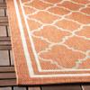 SAFAVIEH Washable Rug Outdoor Courtyard Collection - 7'10" Square, Black & Beige, Non-Shedding & Easy Cleaning, Ideal for Patio, Backyard, Mudroom (CY6918-226) view 4