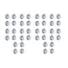 40ct Shiny Sky Blue Glass Ball Christmas Ornaments 1.25" (30mm) view 1