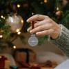40ct Shiny Sky Blue Glass Ball Christmas Ornaments 1.25" (30mm) view 3