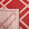 SAFAVIEH Washable Rug Outdoor Courtyard Collection - 7'10" Square, Red & Bone, Non-Shedding & Easy Cleaning, Ideal for Patio, Backyard, Mudroom (CY6923-248) view 1