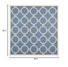 SAFAVIEH Washable Rug Outdoor Courtyard Collection - 7'10" Square, Blue & Beige, Non-Shedding & Easy Cleaning, Ideal for Patio, Backyard, Mudroom (CY6924-243) view 2