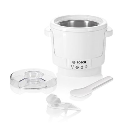 BOSCH MUZ5EB2 Ice Cream Attachment, 0.5 liters, White