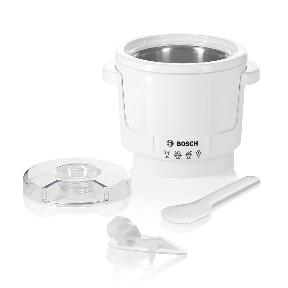 BOSCH MUZ5EB2 Ice Cream Attachment, 0.5 liters, White