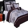 12PC Queen Size Duvet Bed in a Bag- Medium Weight Down Alternative Comforter (Duvet Insert with Cotton Gizelle Duvet Cover Set and Bed Sheets) view 1
