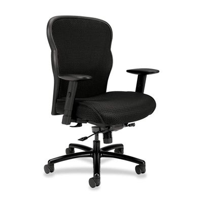 Basyx Mesh High-back Chair-Big And Tall Chair, 28-5/8"x25-5/8"x42-3/4",Mesh/Black