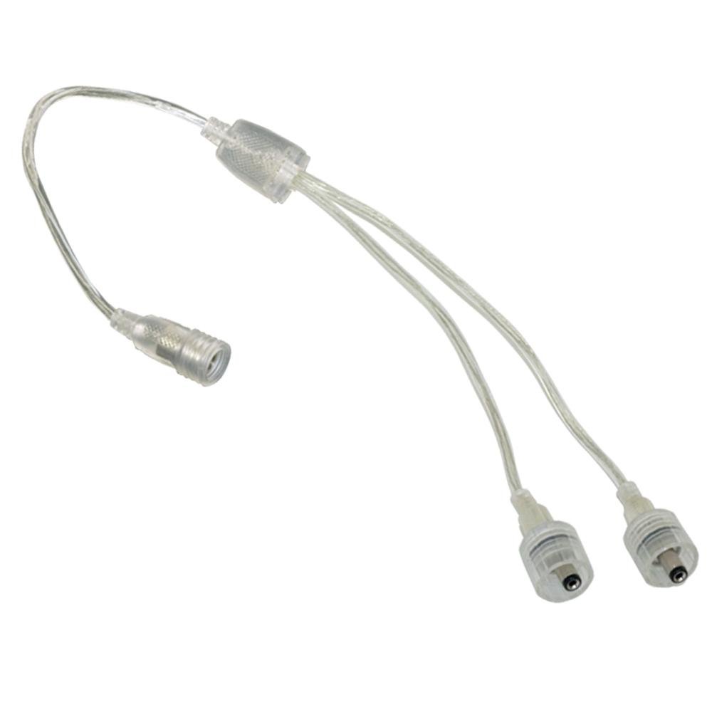 Jesco Lighting DL-PS-W-2Y Accessory - 13" 2 Way Power Splitter, White Finish