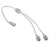 Jesco Lighting DL-PS-W-2Y Accessory - 13" 2 Way Power Splitter, White Finish view 1