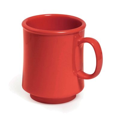 G.E.T. TM-1308-CR Cranberry 8 oz. Stacking Mug, Tritan (Pack of 12)