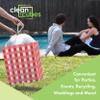 Clean Cubes 13 Gallon Disposable Pop-Up Trash Cans (3-Pack) with Fitted Bags Foldable Garbage & Recycling Bins for Parties, Events & Kitchen (Picnic, 17" H x 13.5" W x 10" D) view 2