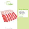Clean Cubes 13 Gallon Disposable Pop-Up Trash Cans (3-Pack) with Fitted Bags Foldable Garbage & Recycling Bins for Parties, Events & Kitchen (Picnic, 17" H x 13.5" W x 10" D) view 3