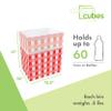 Clean Cubes 13 Gallon Disposable Pop-Up Trash Cans (3-Pack) with Fitted Bags Foldable Garbage & Recycling Bins for Parties, Events & Kitchen (Picnic, 17" H x 13.5" W x 10" D) view 4