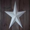 Amish Wares Heavy Duty Metal Star 40" Painted Solid Ivory. These Metal Stars Are a Great Addition to Your Home Decor. view 1