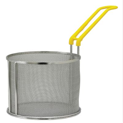 Winco Connoisseur Pasta Basket, Super Fine Mesh, 6.5"Dia x 7"H, S/S