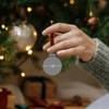 40ct Matte Baby Pink Glass Ball Christmas Ornaments 1.5" (40mm) view 2