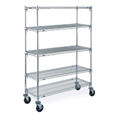 METRO (InterMetro/Ali - 5A577C 5A577C Adjustable Super Erecta 5-Shelf Starter Unit, Chrome, 24x72x74, (Each