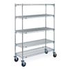 METRO (InterMetro/Ali - 5A577C 5A577C Adjustable Super Erecta 5-Shelf Starter Unit, Chrome, 24x72x74, (Each view 1