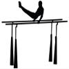 Wallmonkeys Gymnastics Silhouette Parallel Bars Wall Decal Peel and Stick Graphic (12 in W x 9 in H) WM228275 view 3