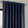 HPD Half Price Drapes Room Darkening Curtains 120 Inches Long for Bedroom & Living Room (1 Panel), 50 X 120, Navy Blue view 2