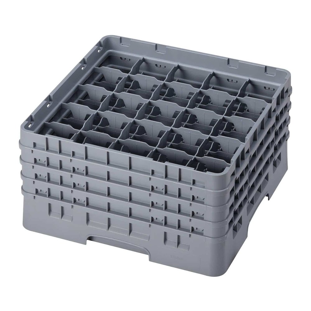 Cambro 25 Comp. Glass Rack, Full Size, 7.75" H Max. Soft Gray 25S738-151