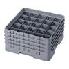 Cambro 25 Comp. Glass Rack, Full Size, 7.75" H Max. Soft Gray 25S738-151 view 1
