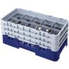 Cambro 10 Comp. Glass Rack, Half Size, 10-1/8" H Max. Navy Blue 10HS958-186 view 1