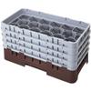 Cambro 17 Comp. Glass Rack, Half Size, 10-1/8" H Max. Brown 17HS958-167 view 1