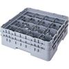Cambro 16 Comp. Glass Rack, Full Size, 9-3/8" H Max. Soft Gray 16S900-151 view 1