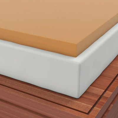 Two Classic Comfort Pillows Included with King 4 Inch Soft Sleeper 6.8 Visco Elastic Memory Foam Mattress Topper USA Made