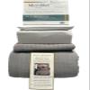 7- Pcs Bed Spread Set- King- Grey-Checkered Quilted Wrinkle-Free Microfiber Includes 3-Pcs Coverlets Set and 4-Pcs Sheet Set view 2