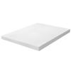 Waterproof Mattress Cover and Two Shredded Comfort Pillows and Twin Size 4 Inch Thick 3 Pound Density Visco Elastic Memory Foam Mattress Bed Topper Made in The USA view 1
