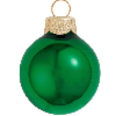 12ct Shiny Green Xmas Glass Ball Christmas Ornaments 2.75" (70mm)