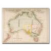 Trademark Fine Art Map of Australia and New Zealand by J. Archer Canvas Artwork, 18 by 24-Inch view 1