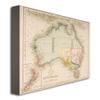 Trademark Fine Art Map of Australia and New Zealand by J. Archer Canvas Artwork, 18 by 24-Inch view 2