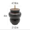 BingLTD - 4" Mahogany Hardwood Sofa Legs - Set of 4 (P124-157) view 2