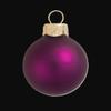 12ct Matte Pink Berry Glass Ball Christmas Ornaments 2.75" (70mm) view 2