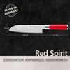 F. DICK - Red Spirit Santoku Knife - Steel kitchen knife with 7 blade & 56 HRC - Ideal for precise cutting - Ultra sharp - NSF Certified - Stylish & ergonomic handle - Durable - Made in Germany view 2