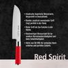 F. DICK - Red Spirit Santoku Knife - Steel kitchen knife with 7 blade & 56 HRC - Ideal for precise cutting - Ultra sharp - NSF Certified - Stylish & ergonomic handle - Durable - Made in Germany view 3