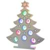 WeRChristmas 44 cm Pre-Lit Wooden Christmas Tree with Coloured LED Stars Decoration view 1