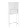 RiverRidge Somerset Spacesaver Over The Toilet Storage Cabinet White with Adjustable Shelves - Space-Saving Bathroom Medicine Cabinet view 1