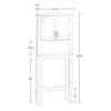 RiverRidge Somerset Spacesaver Over The Toilet Storage Cabinet White with Adjustable Shelves - Space-Saving Bathroom Medicine Cabinet view 3