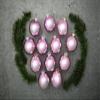 12ct Shiny Baby Pink Glass Ball Christmas Ornaments 2.75" (70mm) view 2