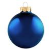 12ct Matte Midnight Blue Glass Ball Christmas Ornaments 2.75" (70mm) view 1
