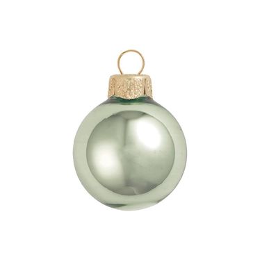 12ct Light Green Shatterproof Shiny Finish Christmas Ball Ornaments 2.75" (70mm)