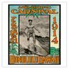 1914 Mid-Pacific Carnival - Duke Kahanamoku - Honolulu Hawaii - Vintage Travel Poster by Lew Henderson, Ned Steel c.1914 - Fine Art Rolled Canvas Print 20in x 26in view 1